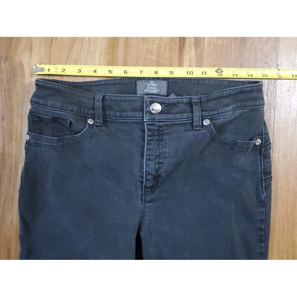 Chico's So LIFTING by Chico's Slimming Jeans Size .5 Black 30x28 - Picture 5 of 7